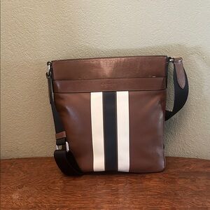 Coach Charles Crossbody with Varsity Stripe F54193